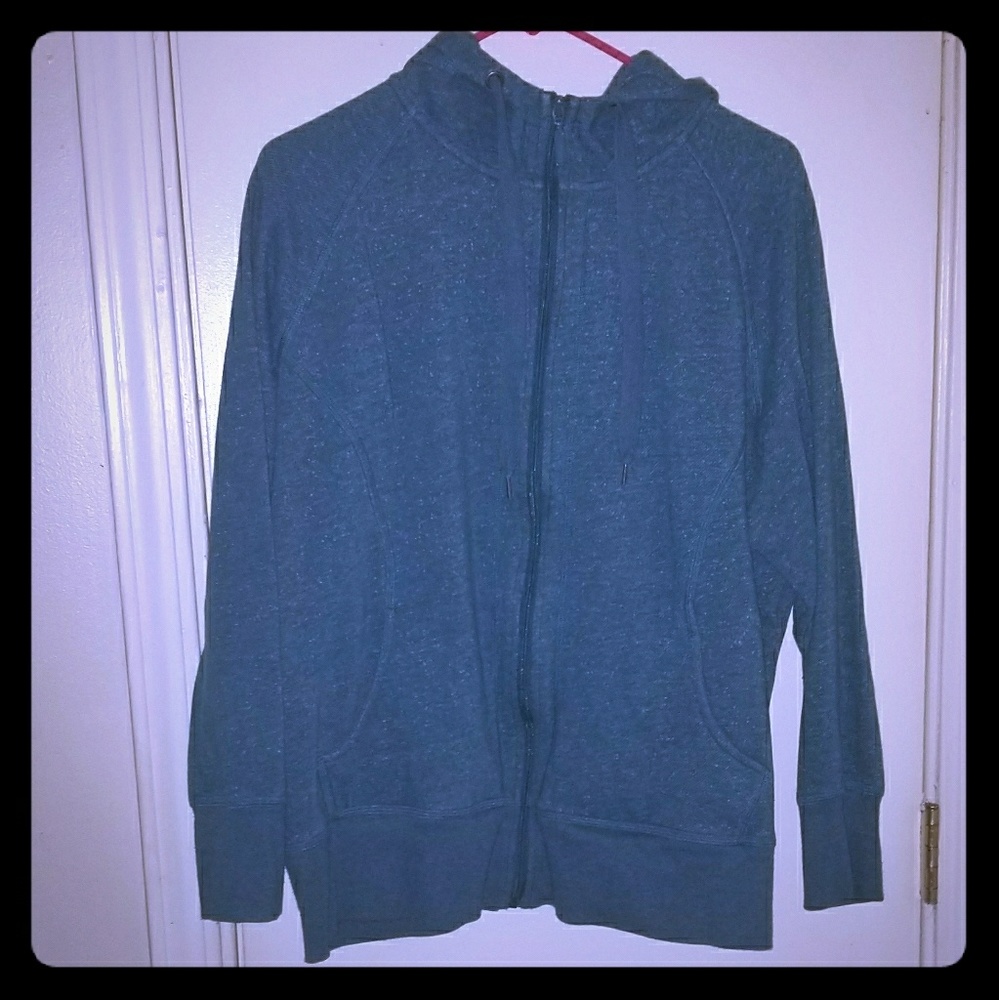 green hooded jacket